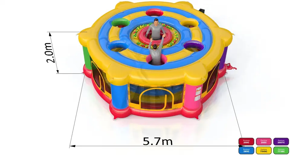 Whack a mole for adults commercial inflatable action game