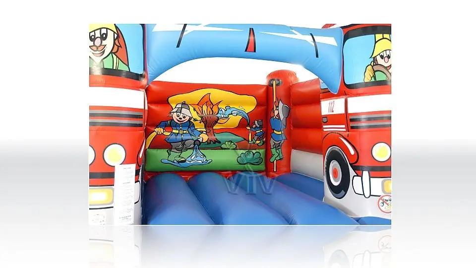 Bounce Fire truck without roof commercial inflatable bounce
