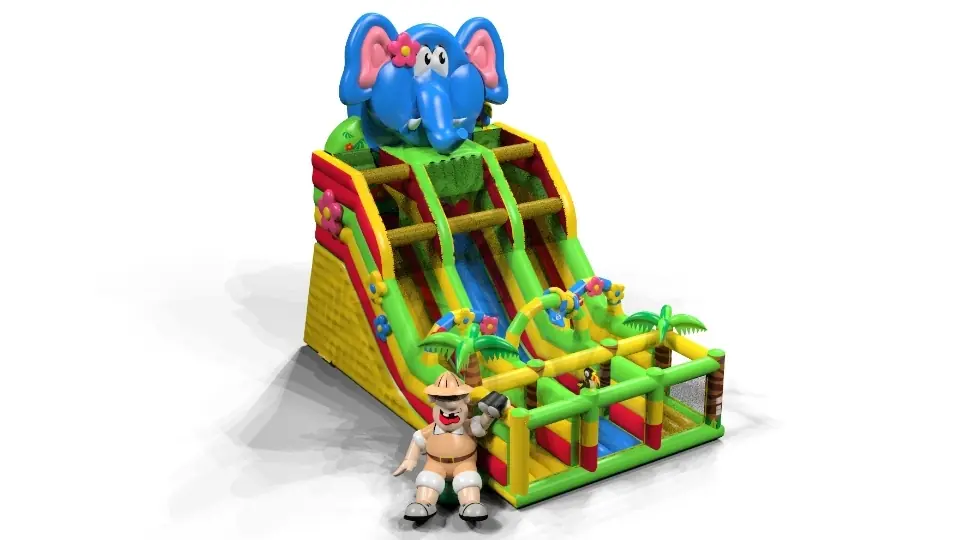 Elephant commercial inflatable slide