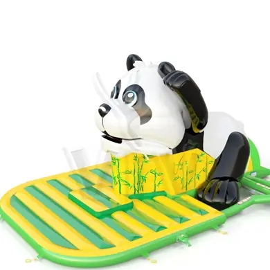 Panda swallower inflatable slide